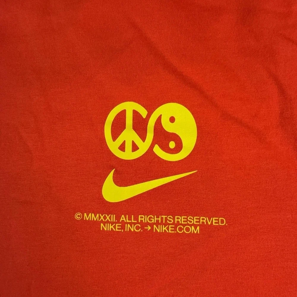 Nike Shirt Mens 3XL Tall Red Peace Yin Yang Swoosh Just Do It Graphic Tee